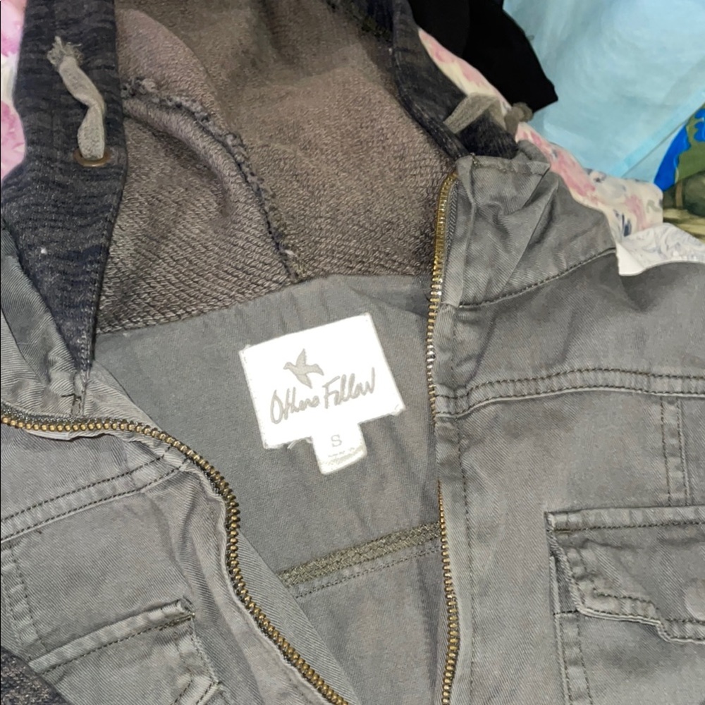 Others Follow Gray Jean Jacket